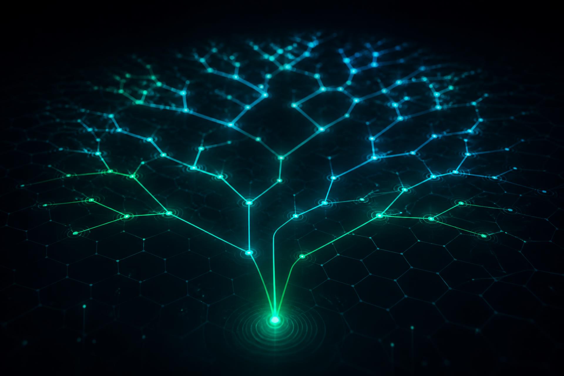 Visualization of a poker decision tree with GTO and AI coverage